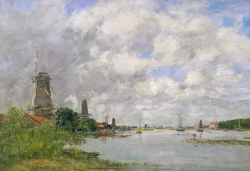 Die Maas bei Dordrecht, 1876